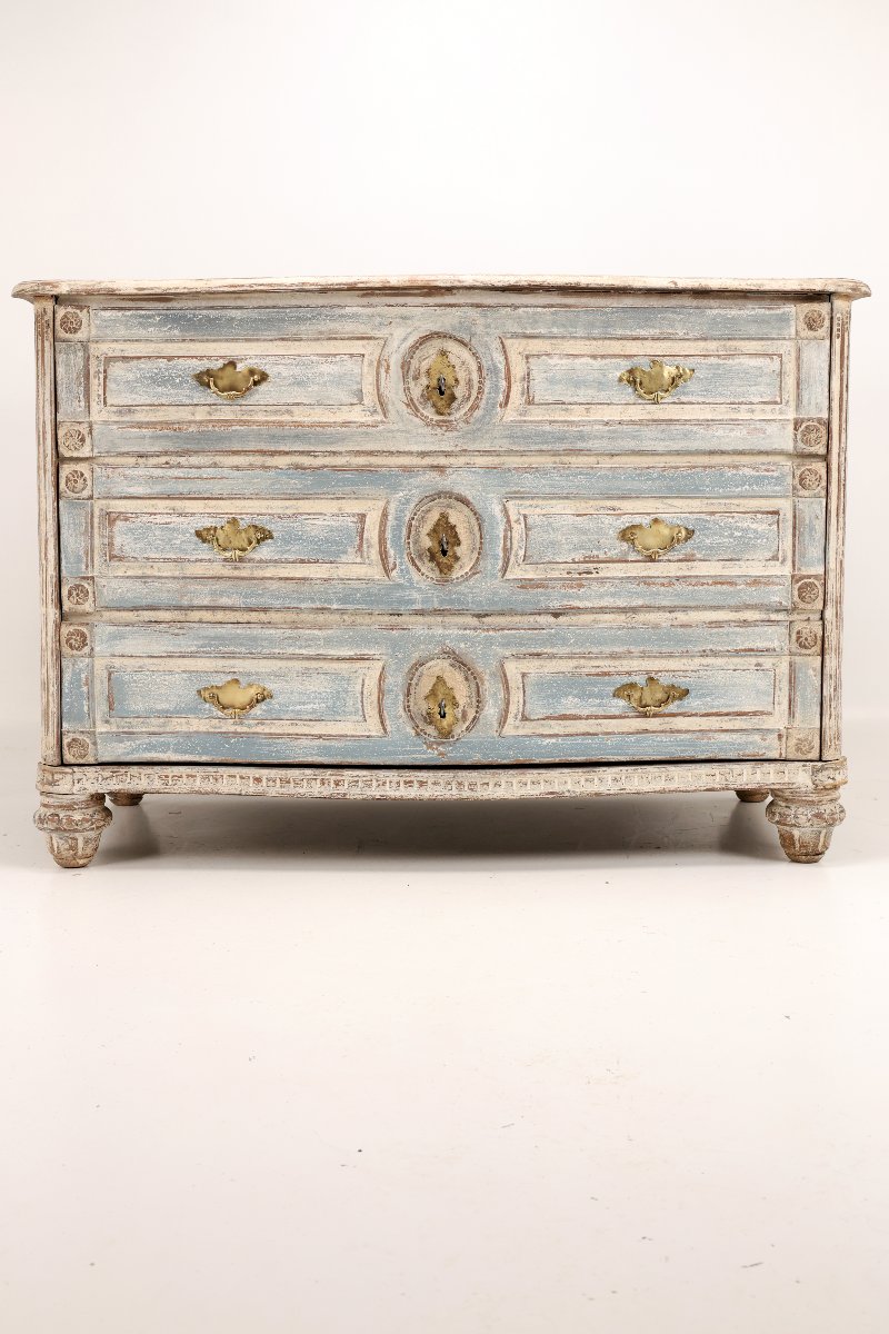 Painted Gustavian-style Chest Of Drawers, Circa 1790-photo-4