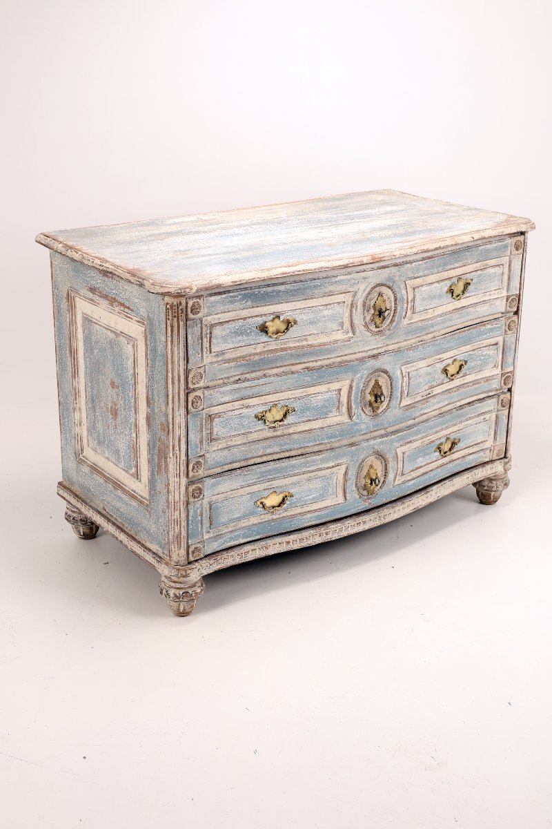 Painted Gustavian-style Chest Of Drawers, Circa 1790-photo-2