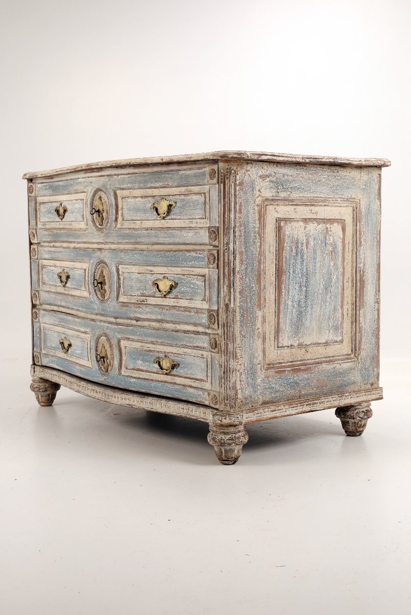 Painted Gustavian-style Chest Of Drawers, Circa 1790-photo-3