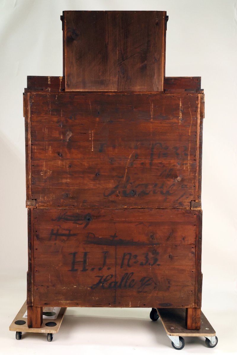 Empire-style Mahogany Drop-leaf Desk, Early 19th Century, Circa 1810-photo-5