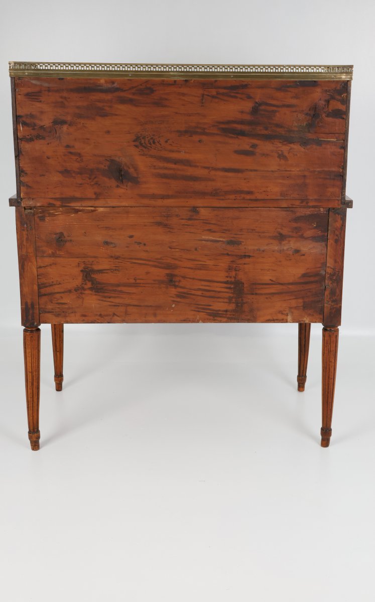 Late 18th Century Cylinder Desk With Beautiful Patina, France, Circa 1800-photo-7