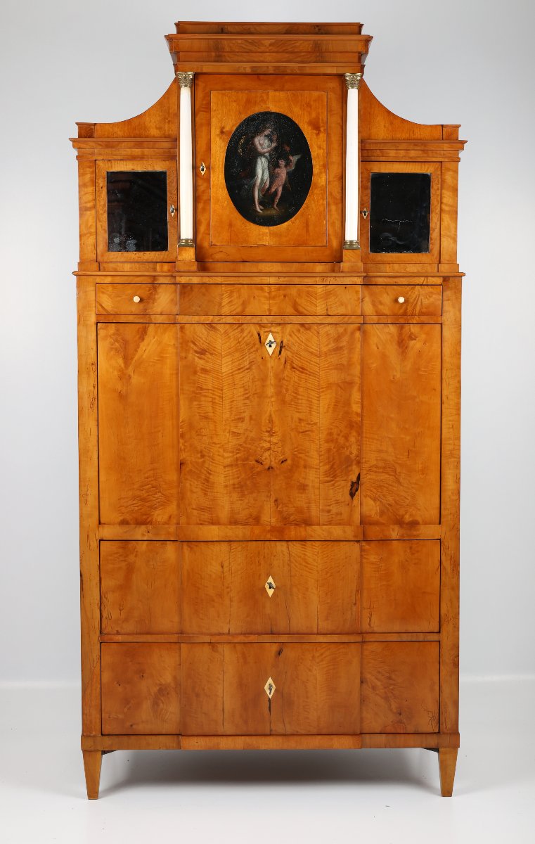 Secrétaire à abattant, vers 1820, Brunswick-photo-2