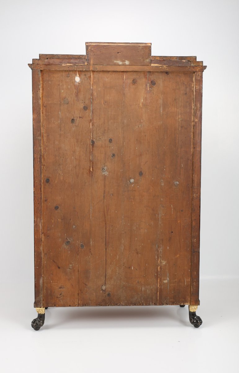 Un secrétaire viennois du début du XIXe siècle Placage de loupe de bouleau-photo-8