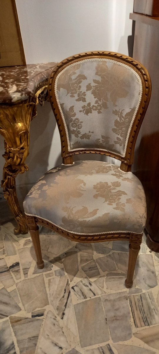 Chaises de style Louis XVI Paris 18ème siècle-photo-4