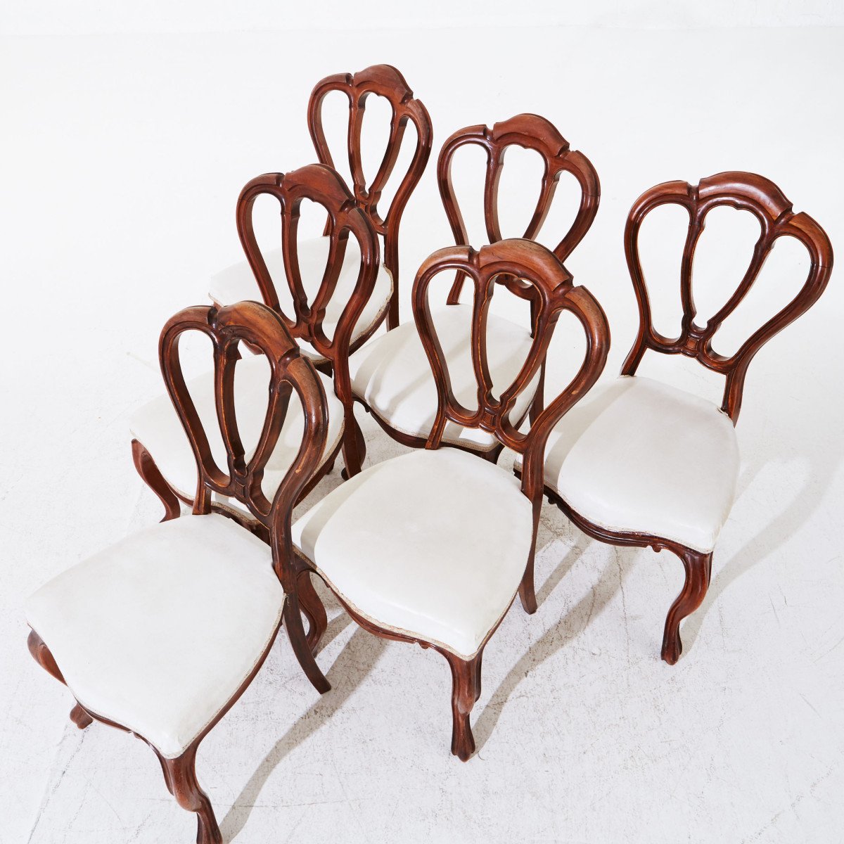 Chaises 6 Pcs De Style Louis Philippe XIX En-photo-2