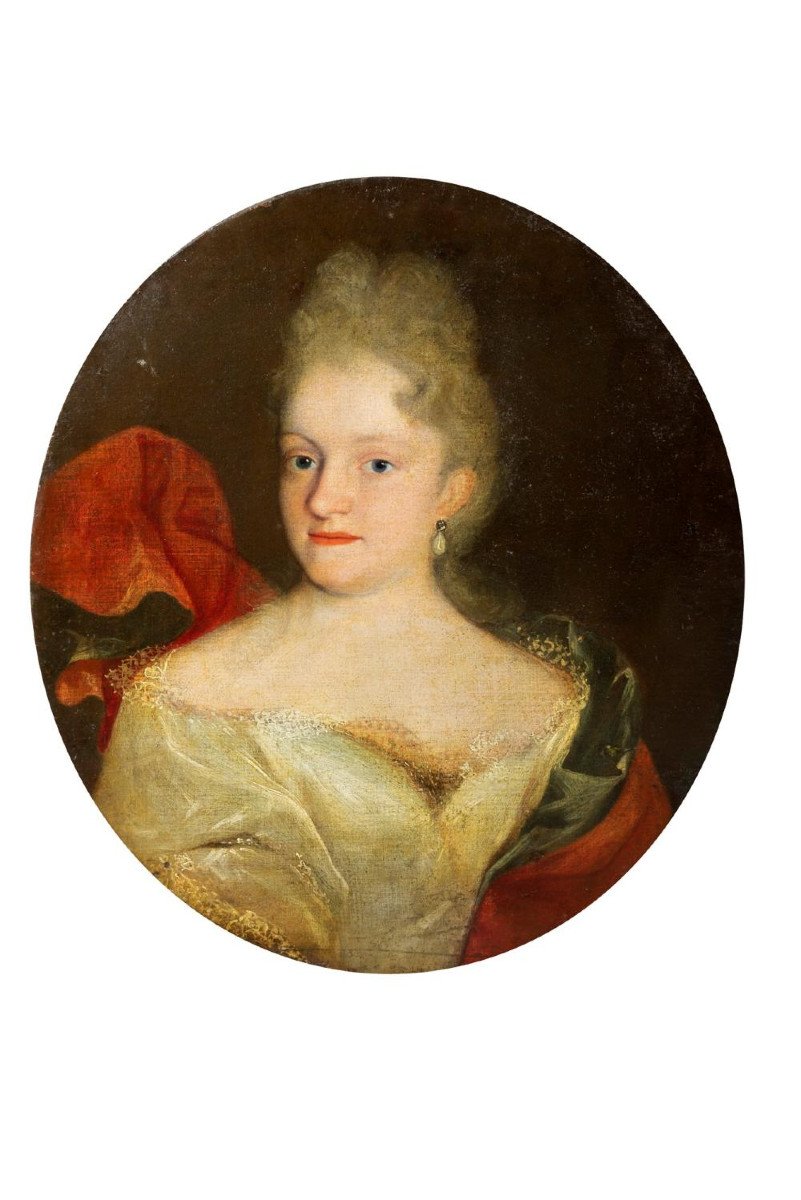 Portrait Of A Noblewoman From The 18th Century In Vienna