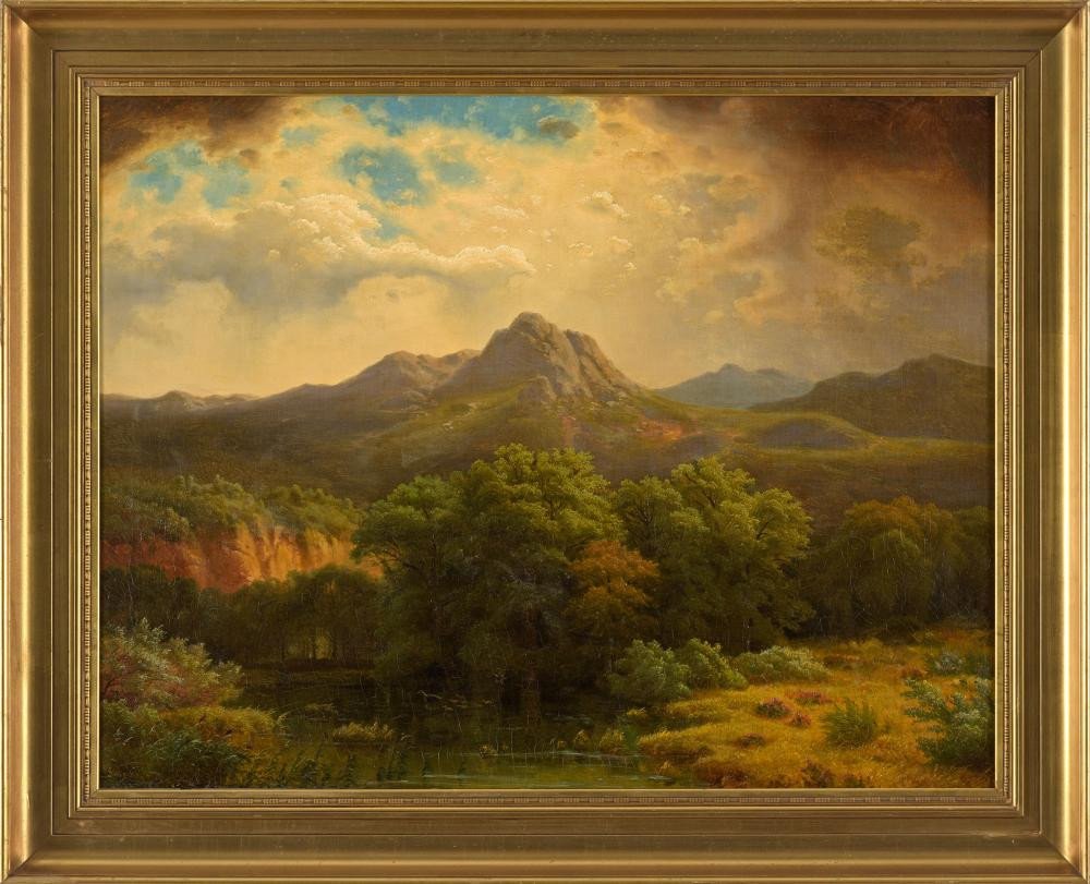 Picturesque Summer Landscape Carl Ludwig Scheins 1808-1879