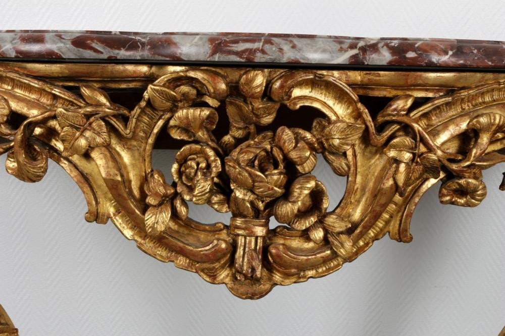 Console De Style Louis XV Du 18ème Siècle Vers 1750-photo-2