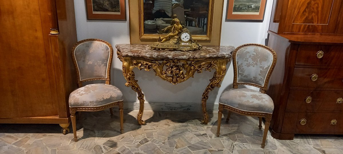 Console De Style Louis XV Du 18ème Siècle Vers 1750-photo-4