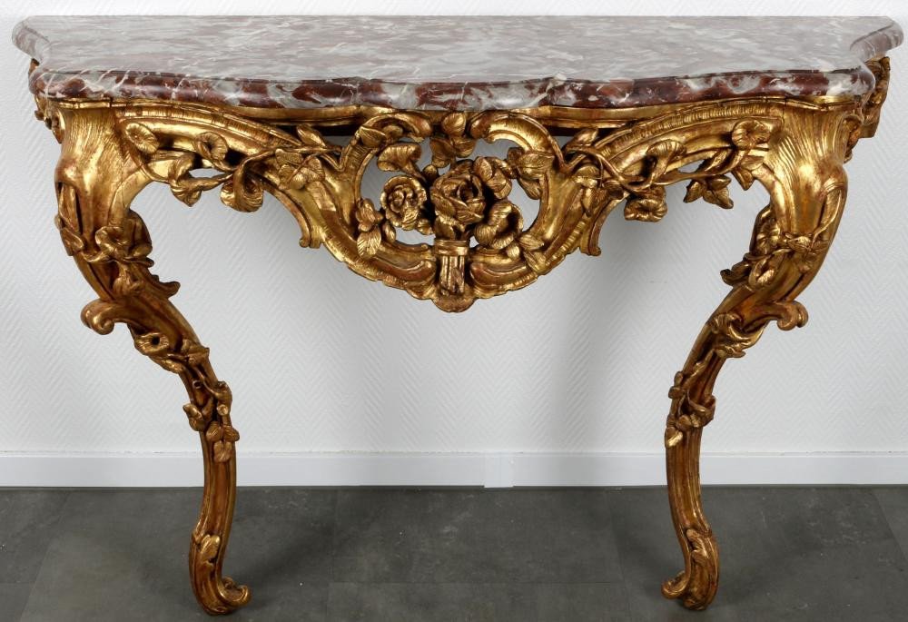 Console De Style Louis XV Du 18ème Siècle Vers 1750