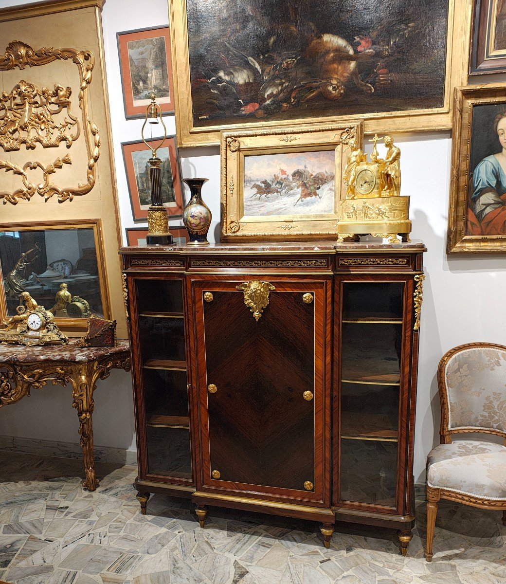 Rare And Original Piece Of Furniture By François Linke, It Is 100% Attributed To The Furniture Of This Ebony-photo-5