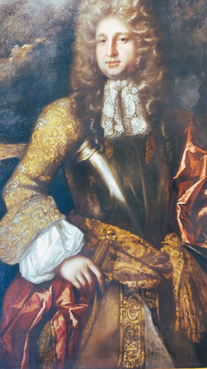 Portrait Of A Gentleman In Armor By Willem Wissing (1656-1687), 17th Century-photo-1