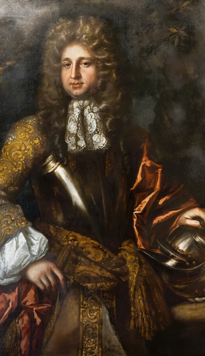 Portrait Of A Gentleman In Armor By Willem Wissing (1656-1687), 17th Century-photo-3