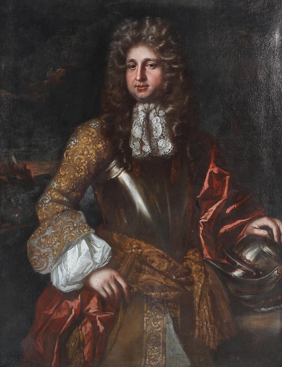 Portrait Of A Gentleman In Armor By Willem Wissing (1656-1687), 17th Century