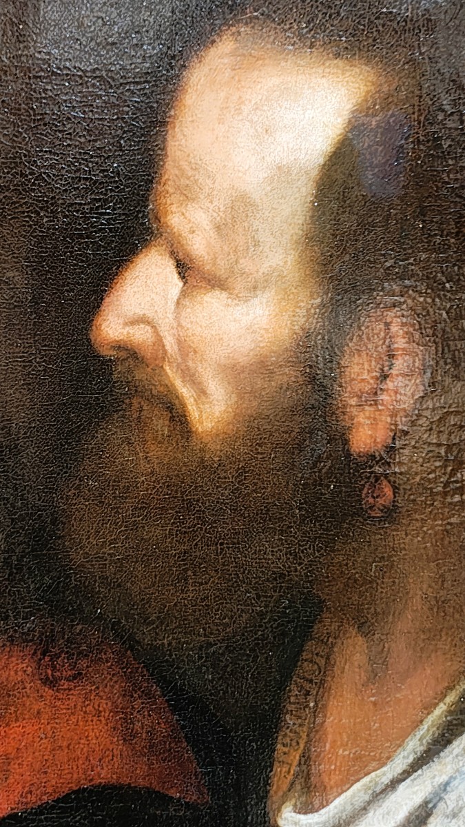 Le Christ de la monnaie (La Revenue du Temple) – un tableau du peintre italien de la Renaissanc-photo-3