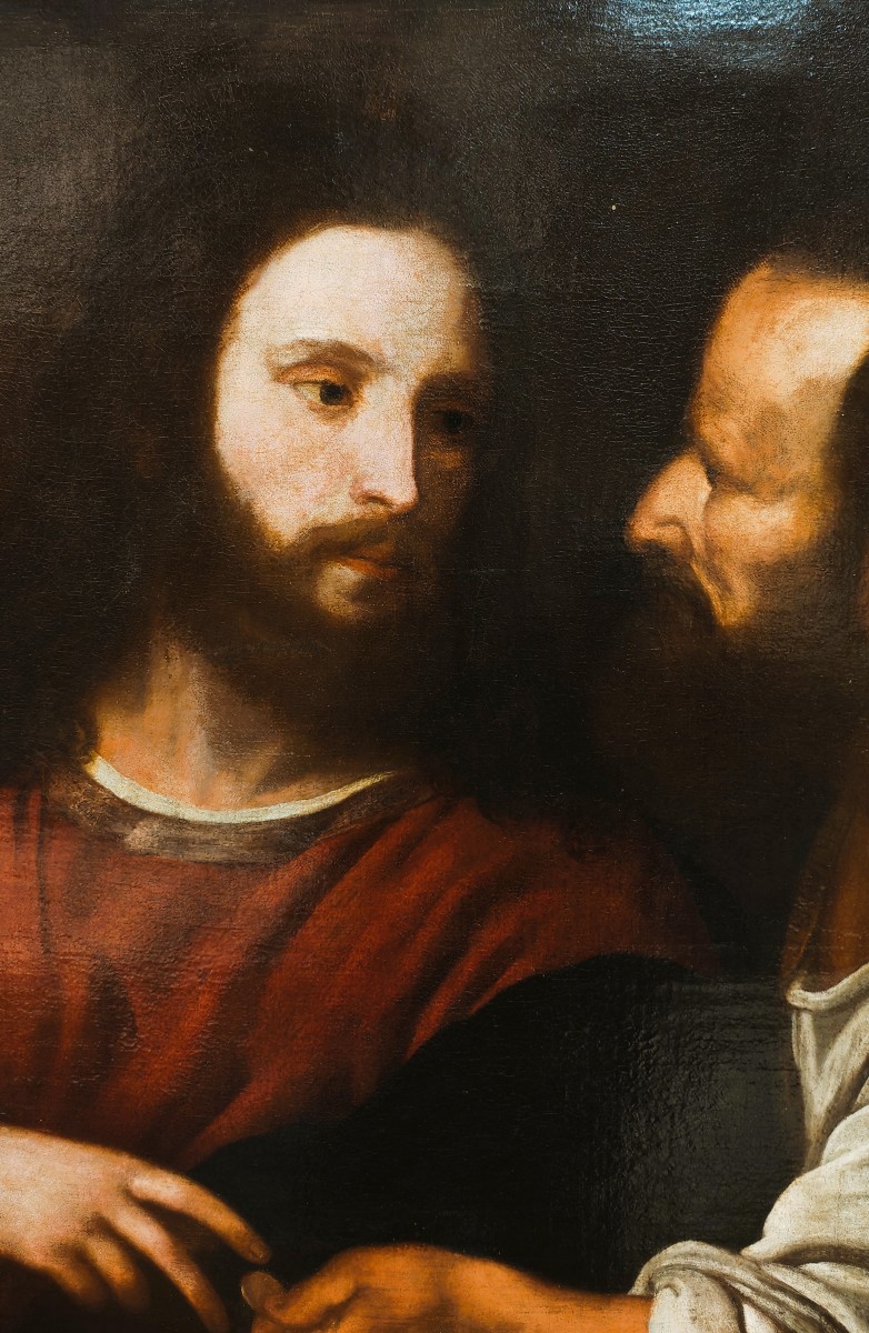 Le Christ de la monnaie (La Revenue du Temple) – un tableau du peintre italien de la Renaissanc-photo-5