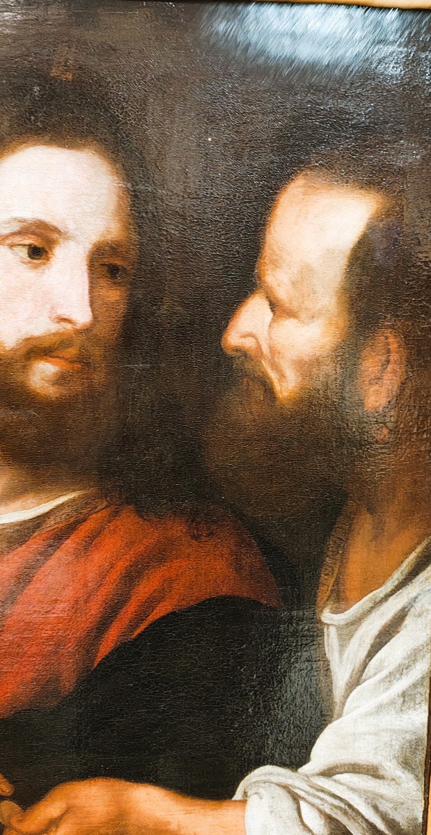 Le Christ de la monnaie (La Revenue du Temple) – un tableau du peintre italien de la Renaissanc-photo-6