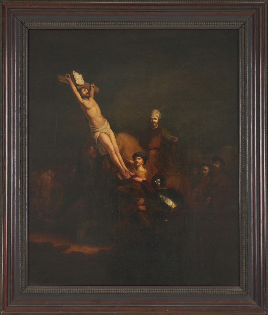 The Raising Of The Cross By Rembrandt Harmenszoon Van Rijn, Mirror Image, 17th Century, After