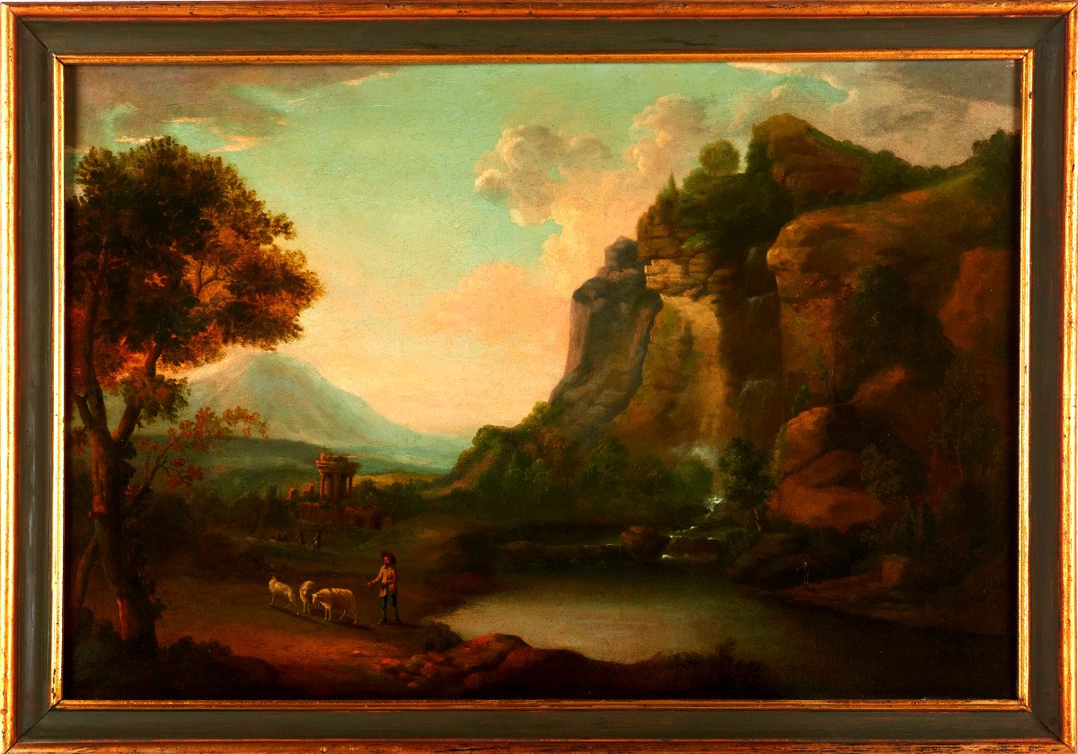 18th Century Landscape With The Ruins Of The Castle