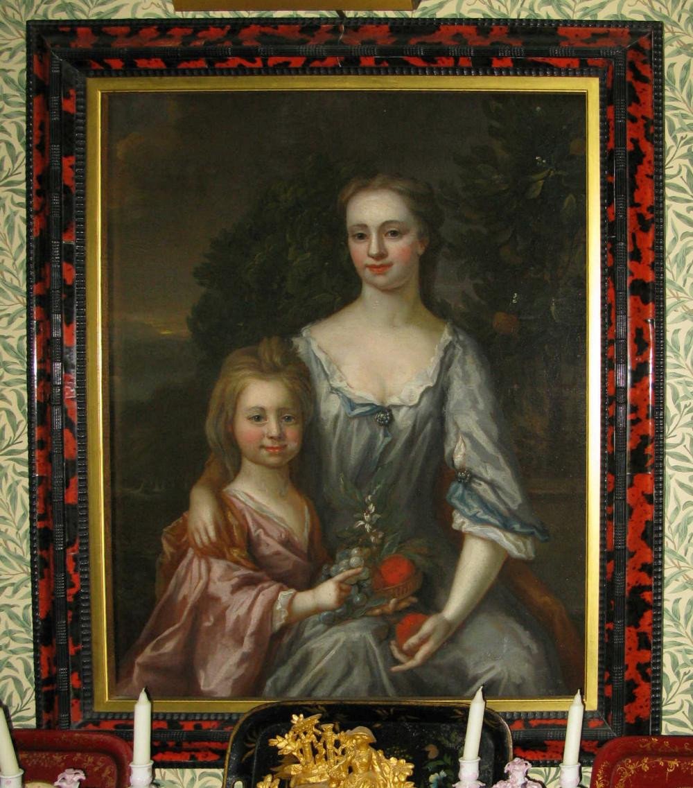 Portrait Of A Young Woman With A Girl 17th Century, Painting-photo-2