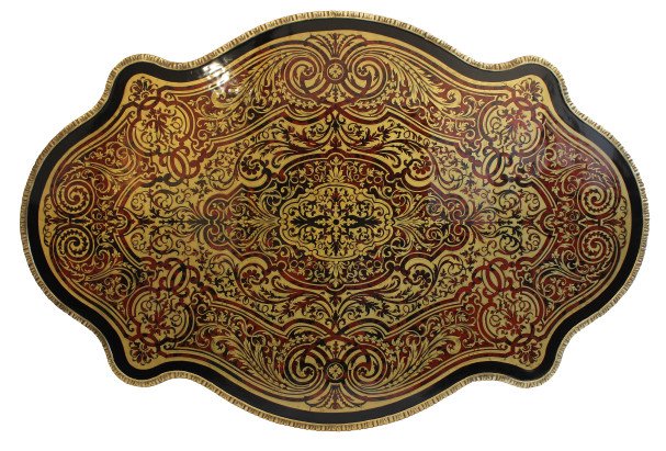 19th Century Boulle Table Around 1860 Beautiful And Huge-photo-2