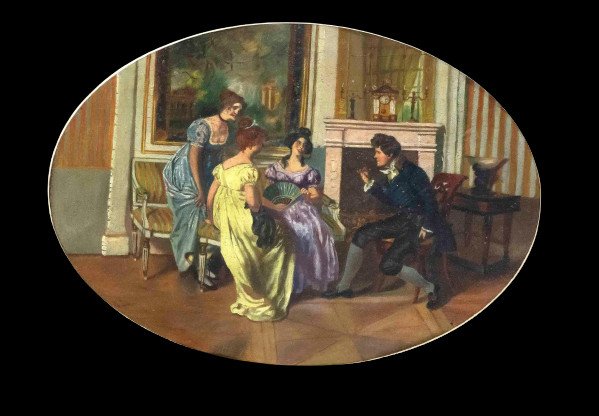 Conversation, Franz Von Persoglia (1852-1912), Adorable