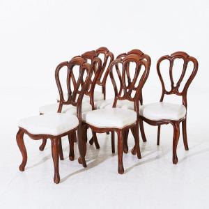 Chaises 6 Pcs De Style Louis Philippe XIX En