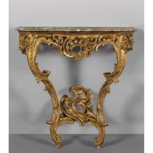 Console De Style Louis XV Du 18&egrave;me Si&egrave;cle Vers 1760