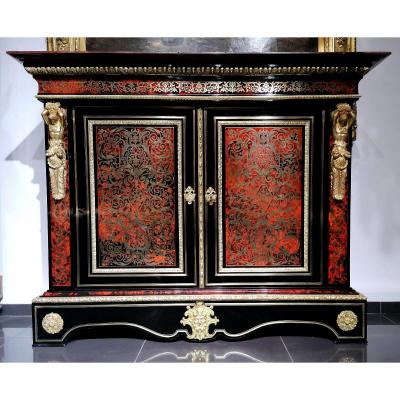 A Magnificent 19th Century Boulle Wardrobe Formerly Property Of Princess Croy-solre