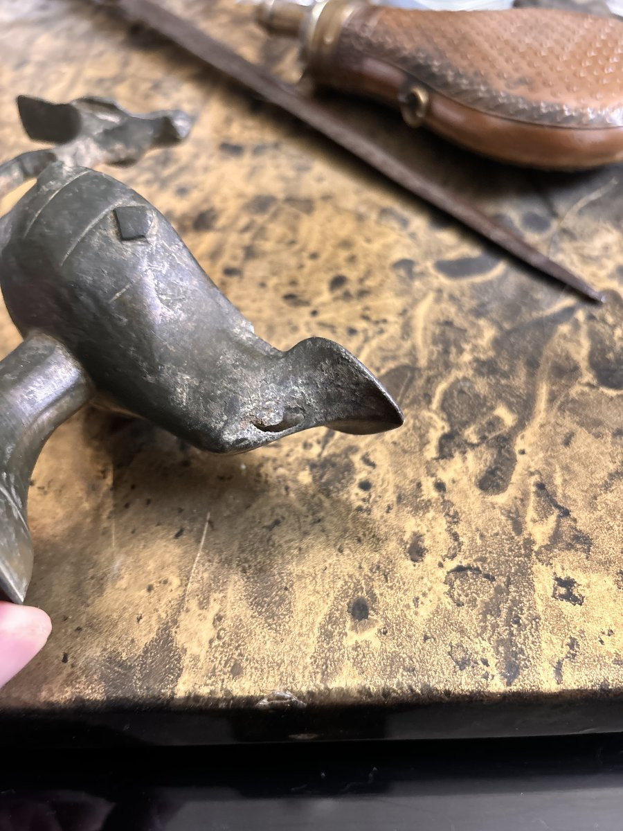 Byzantine/seljuk Bronze Oil Lamp-photo-2
