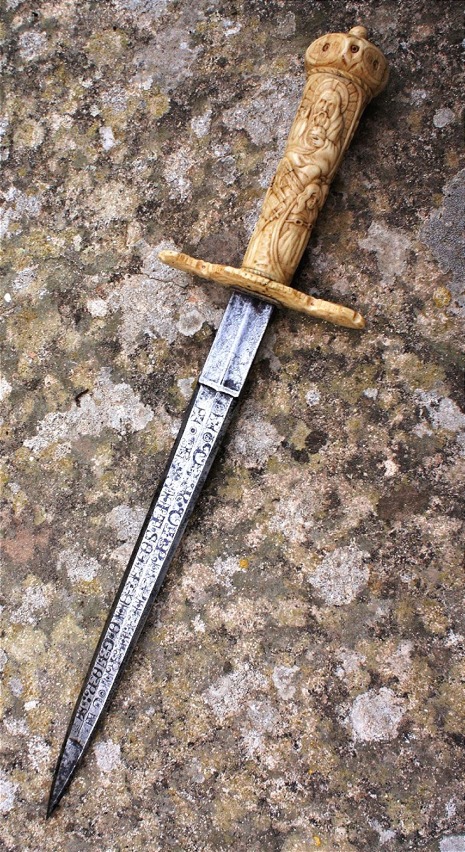 Rare German Ceremonial Dagger, 16th Century-photo-4