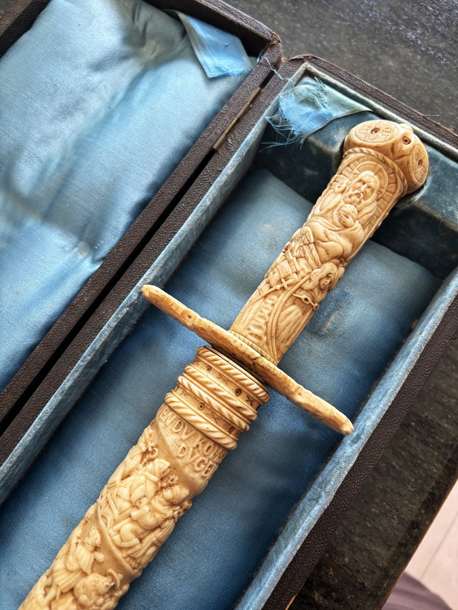 Rare dague de cérémonie allemande, XVIe siècle