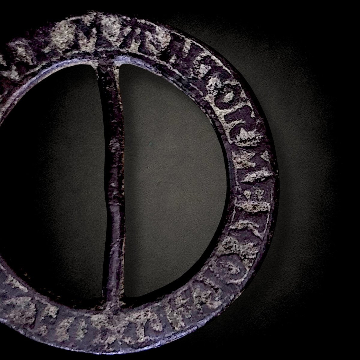 Medieval Bronze Brooch-ring, Bigot Collection-photo-2