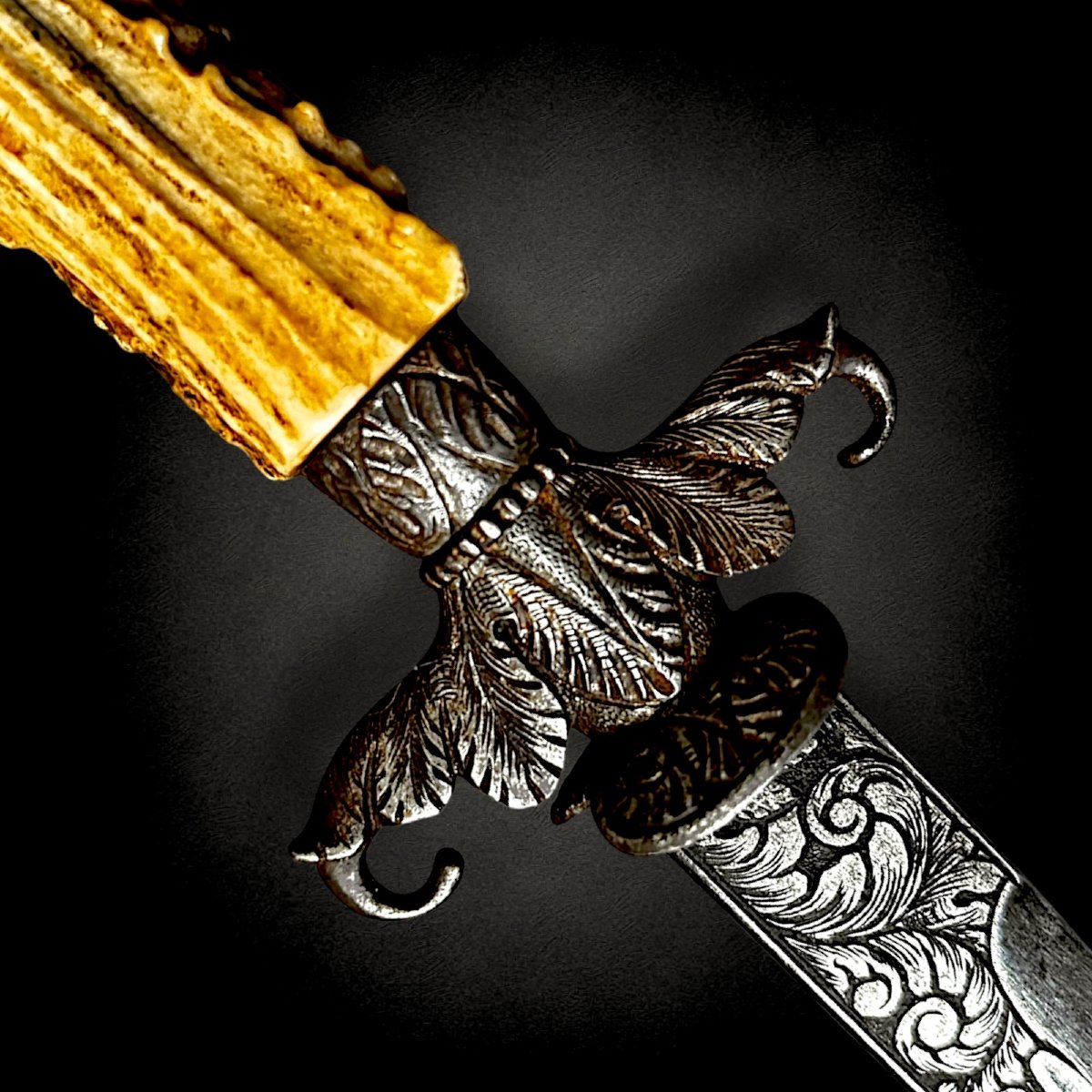 Dague / Couteau de chasse français des XVIIIe et XIXe siècles-photo-6