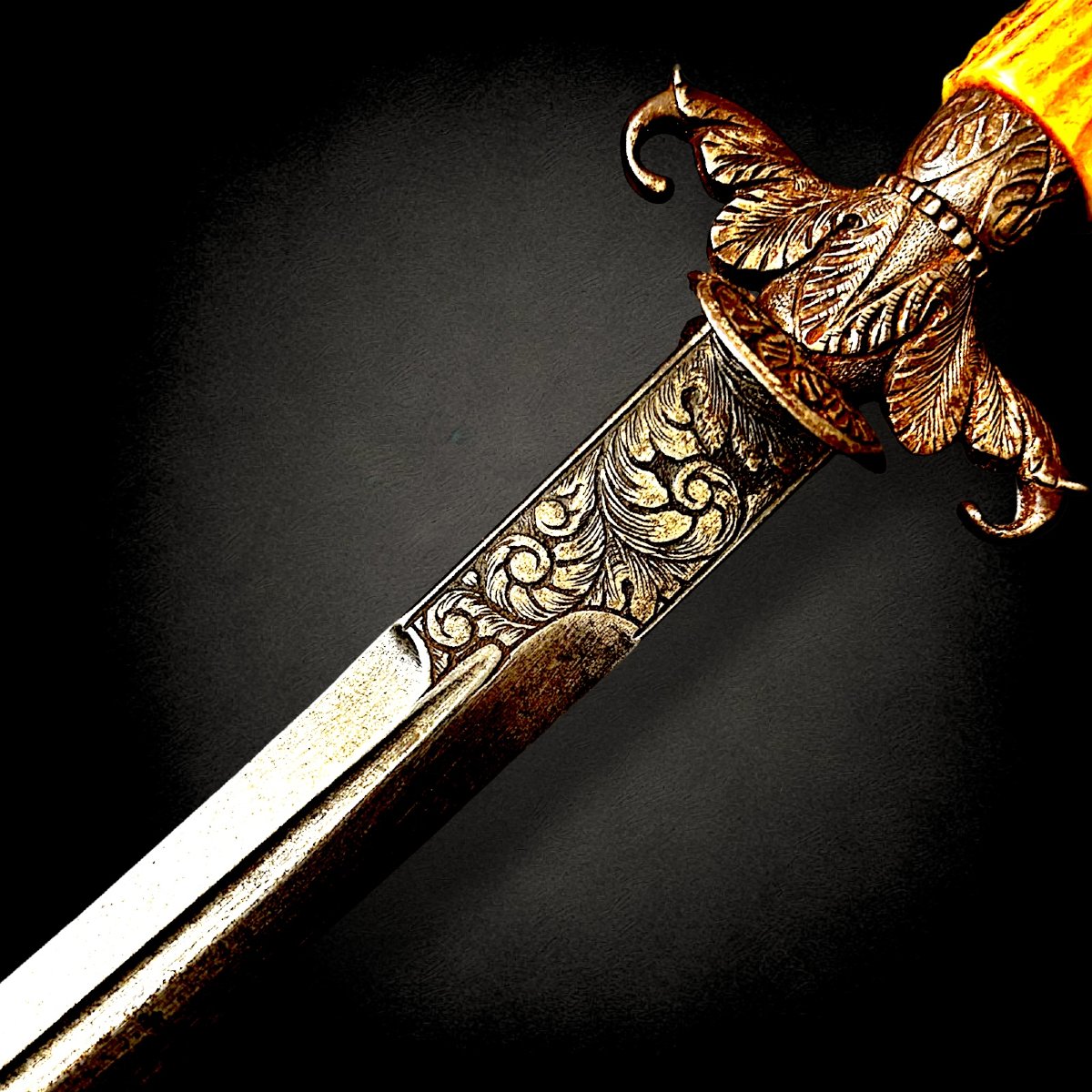 Dague / Couteau de chasse français des XVIIIe et XIXe siècles-photo-7