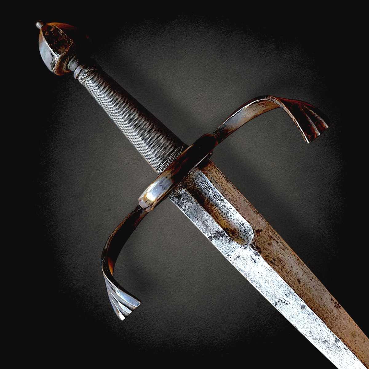 Dague saxonne allemande du XVIIe siècle