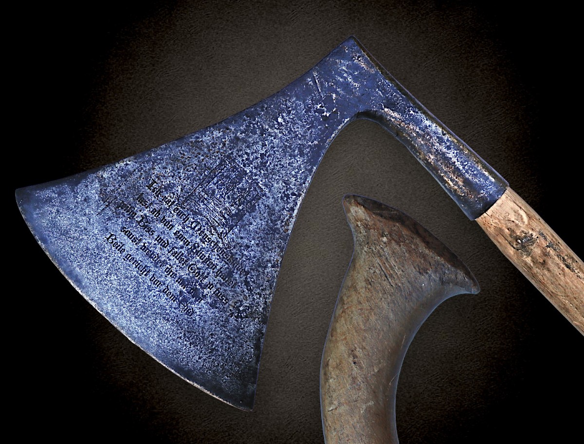 Grande hache de bourreau allemande du XVIIIe siècle
