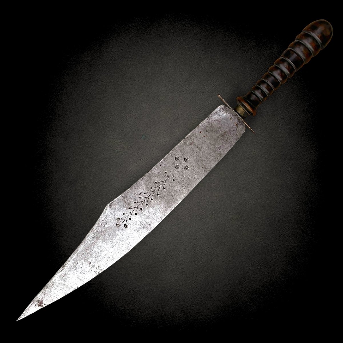 Huge 19th Century Spanish Bowie Knife-photo-2