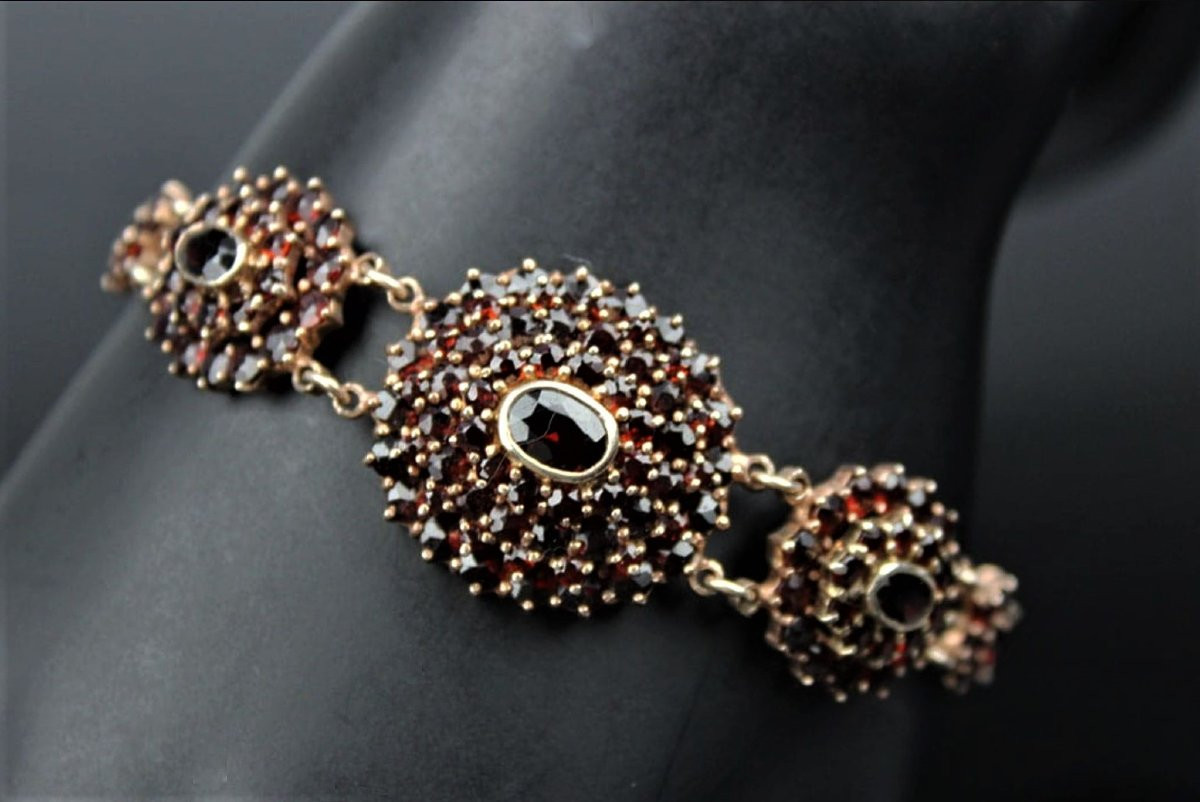 Bracelet Serti de Grenats-photo-4