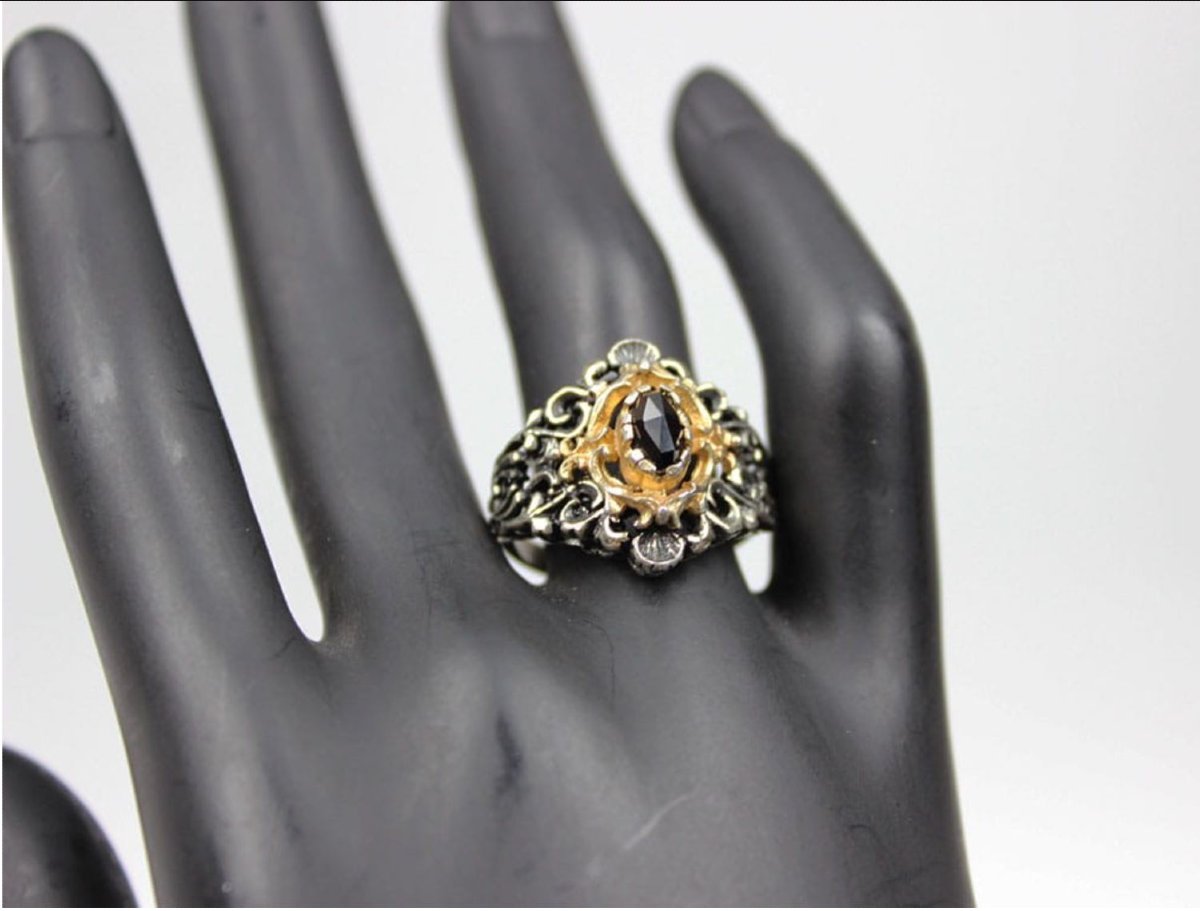 Bracelet et Bague en Argent et Grenat-photo-6