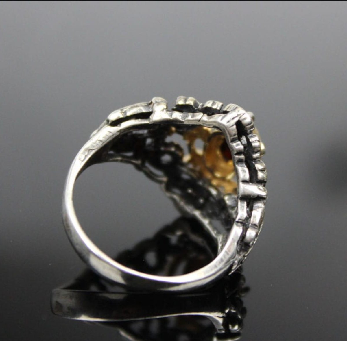 Bracelet et Bague en Argent et Grenat-photo-7