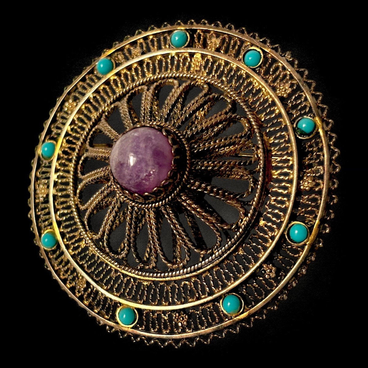 Magnificent, Imposing Brooch-pendant From The Early 20th Century