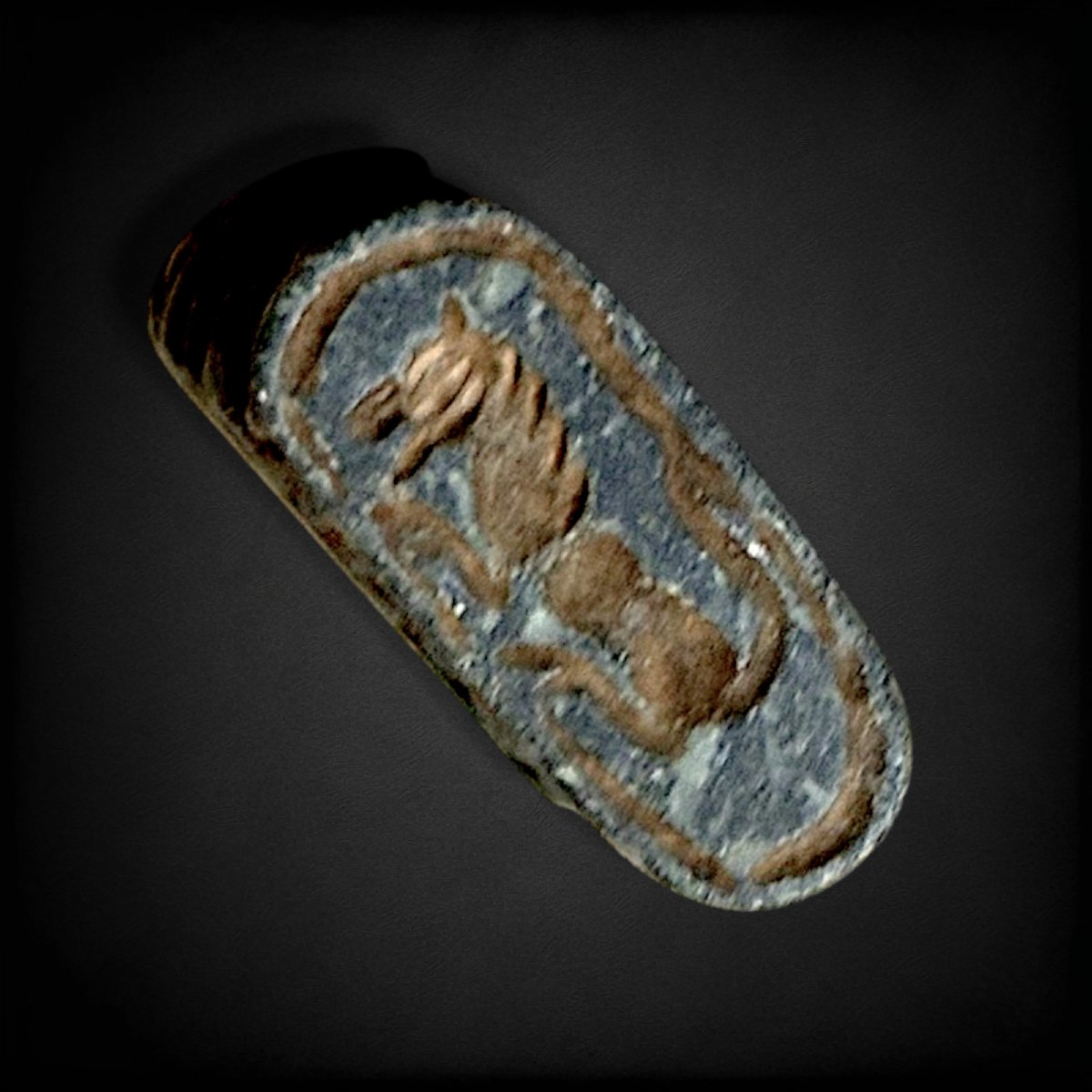 Grande Bague Chevalière Ornée d'une Pierre-photo-3