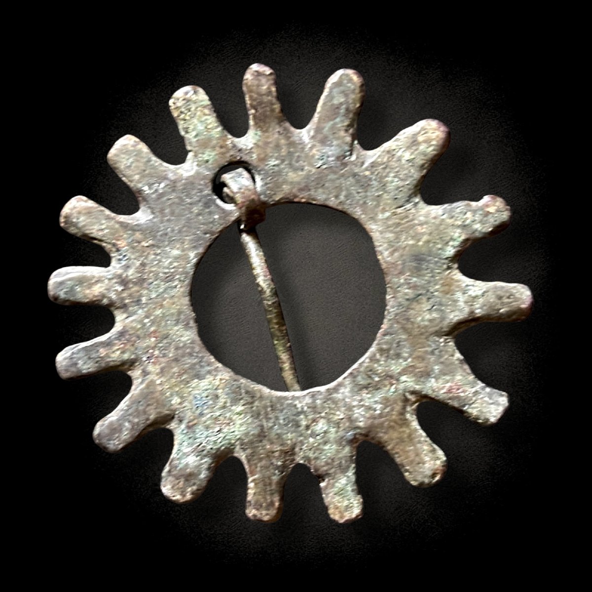 Fibule-Broche Viking Médiévale en Bronze de la Rus' de Kiev-photo-3