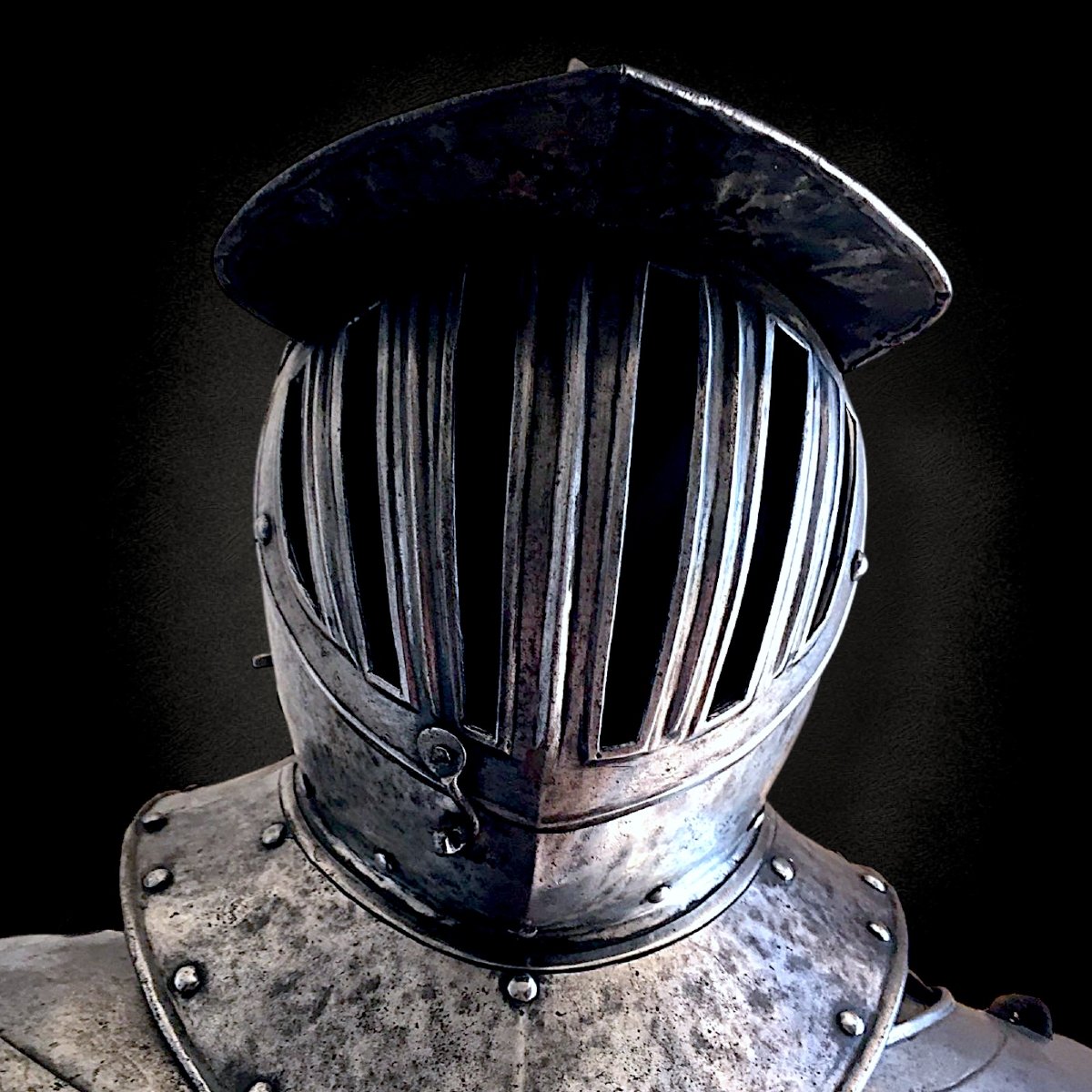 Armure de cuirassier Lombard Italien du XVIIe siècle-photo-2