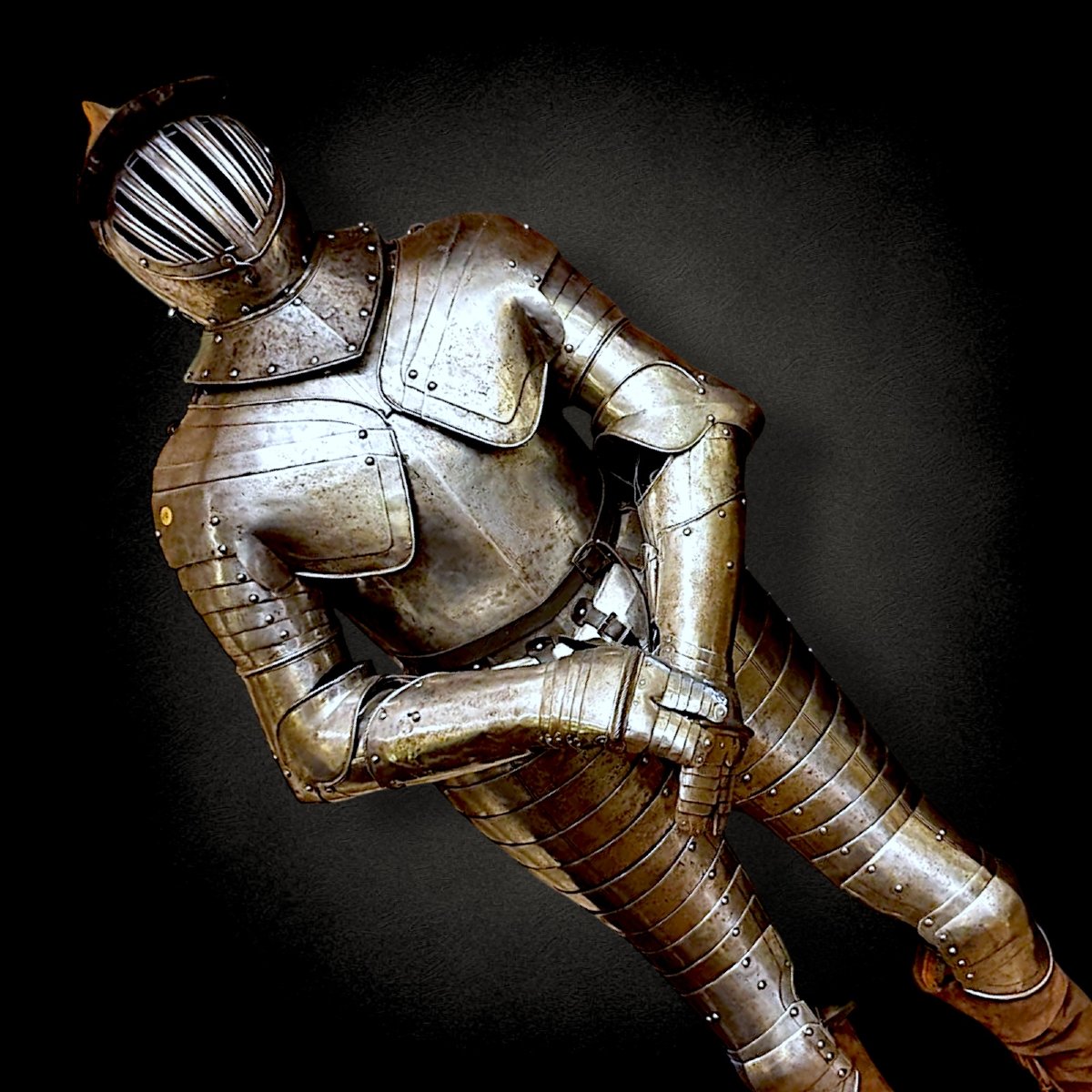 Armure de cuirassier Lombard Italien du XVIIe siècle-photo-1