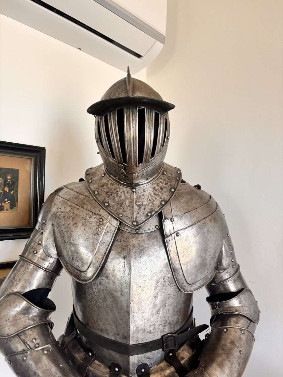 Armure de cuirassier Lombard Italien du XVIIe siècle-photo-3