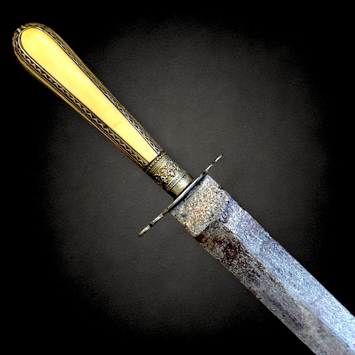 Couteau Bowie/Dague Charles Ibbotson du XIXe siècle-photo-4