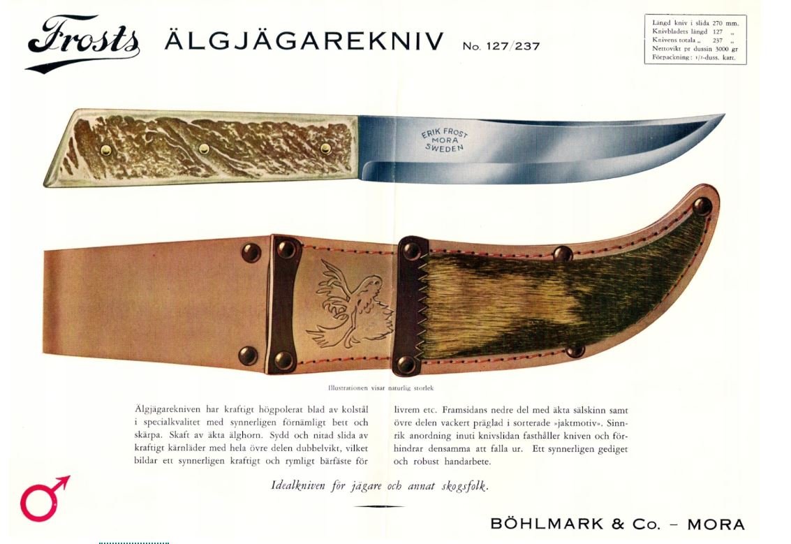 Couteau Puukko Suédois Frosts/Mora de la Seconde Guerre mondiale-photo-1