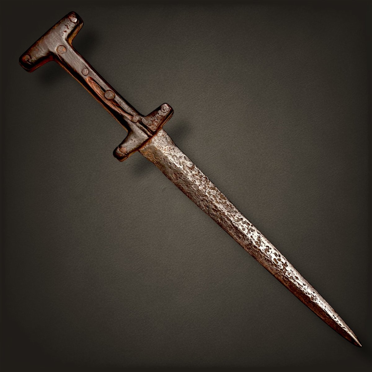 Poignard Baselard Italien du XIVe Siècle.-photo-2